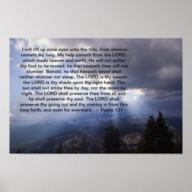 Psalm 121 poster (Framsidan)