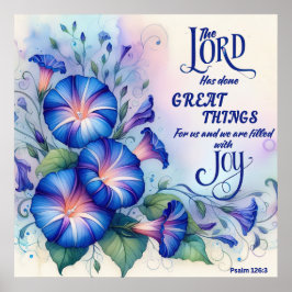 Psalm 126:3 Christian Poster