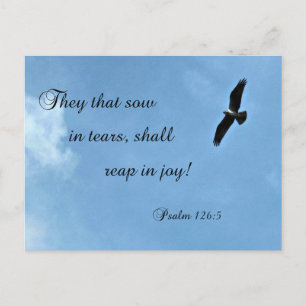 Psalm 126:5 De som sår i tårar ska skörda... Vykort