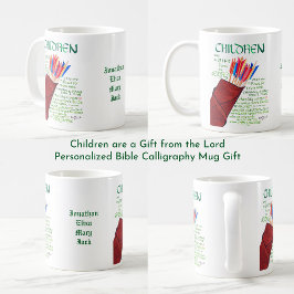 Psalm 127 3-5 Children Bible Verse Christian Kaffemugg