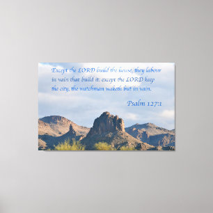Psalm 127 canvastryck