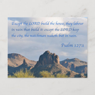 Psalm 127 vykort