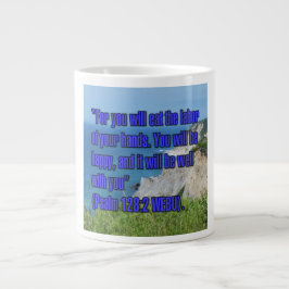 Psalm 128:2 WEBU Mugg Jumbo Mugg
