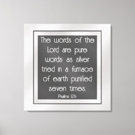 Psalm 12:6 canvastryck