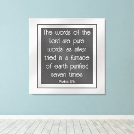 Psalm 12:6 canvastryck