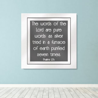 Psalm 12:6 canvastryck
