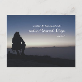 Psalm 130:5 - Jag väntar på Herren Vykort