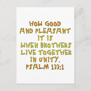 Psalm 133:1 vykort