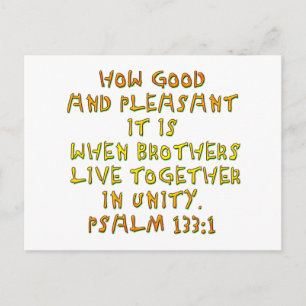 Psalm 133:1 vykort