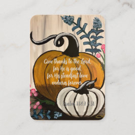 Psalm 136:1 Affärskort för "Ge-tack" Visitkort