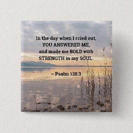 Psalm 138:3 Du gjorde mig feta solnedgången över S Knapp