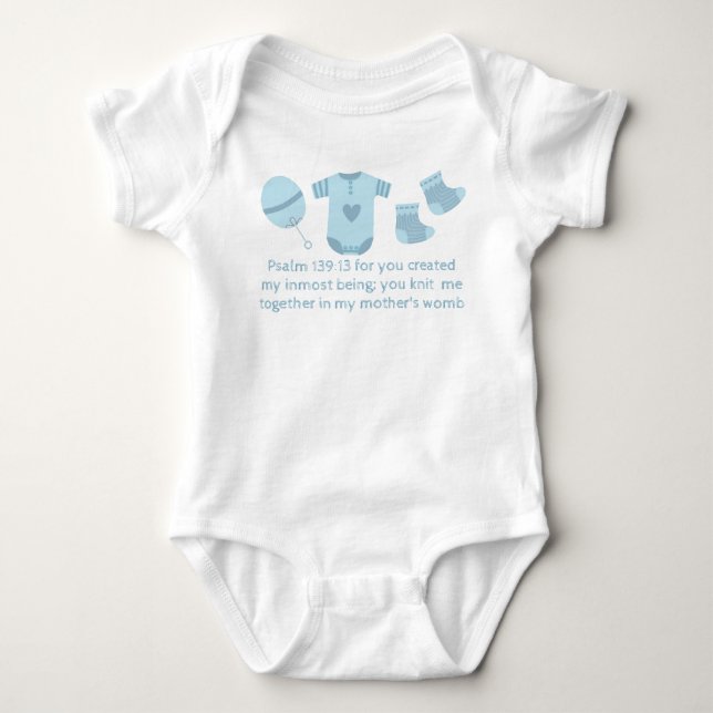 Psalm 139:13 För du skapade min innersta varelse Tee Shirt (Framsida)