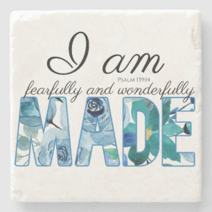 Psalm 139:14 Fearully & Wonderully Made Stenunderlägg