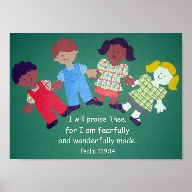 Psalm 139:14 poster (Framsidan)