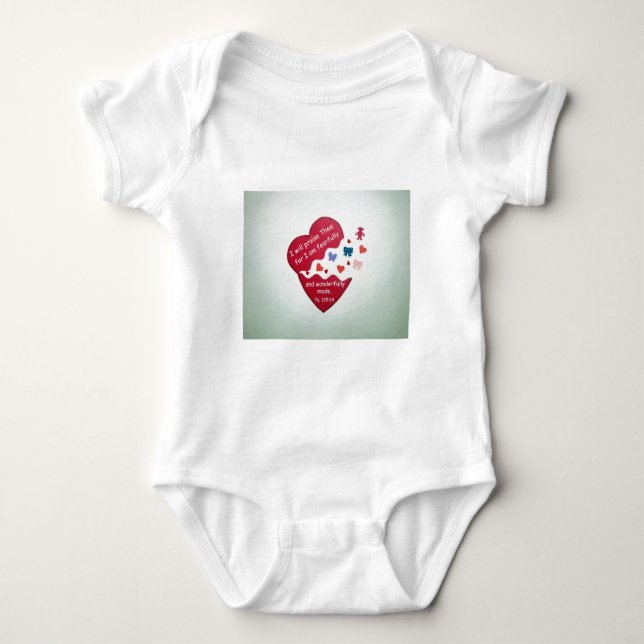 Psalm 139:14 t-shirt (Framsida)