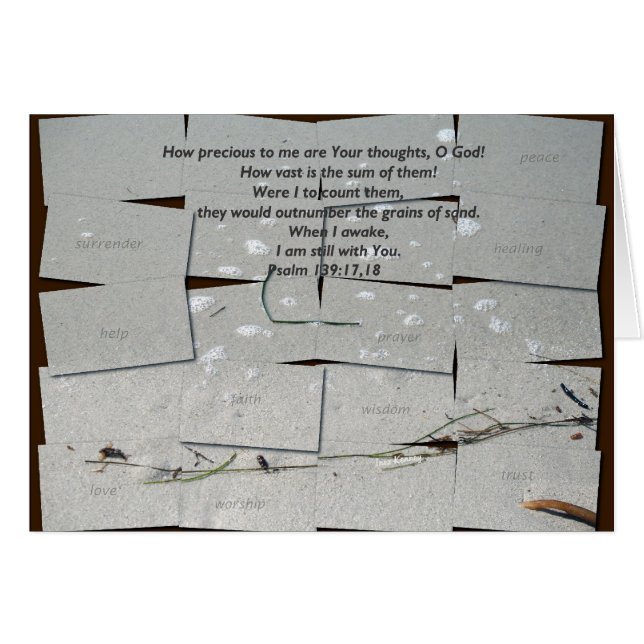 Psalm 139:17,18 OBS kort (Framsidan Horizontal)