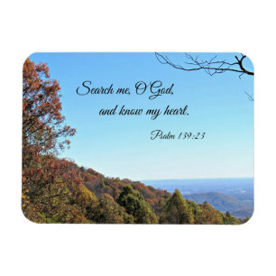Psalm 139:23 Sök mig, O Gud... Magnet