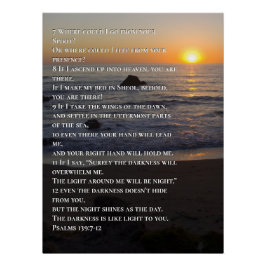 Psalm 139:7-12 perfect poster