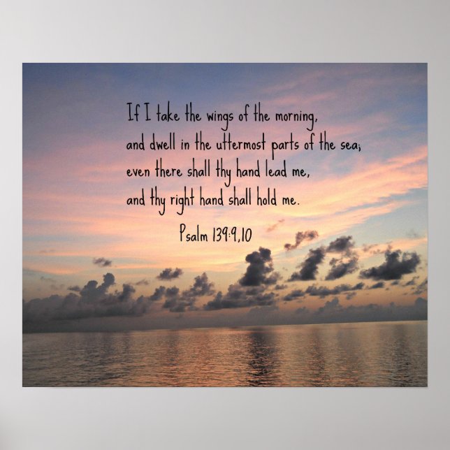 Psalm 139: 9,10 poster (Framsidan)