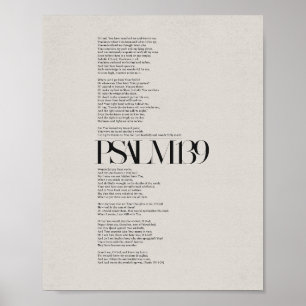 Psalm 139 - "Fearully and Wonderully Made" Poster
