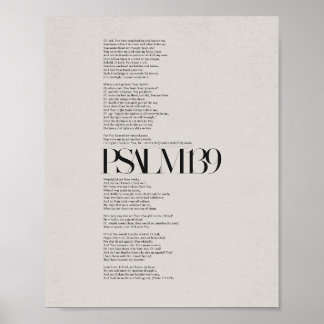 Psalm 139 - "Fearully and Wonderully Made" Poster