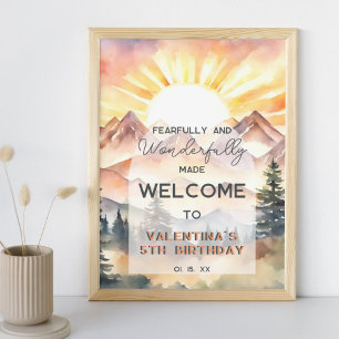 Psalm 139 födelsedag av rädsla och underlighet poster