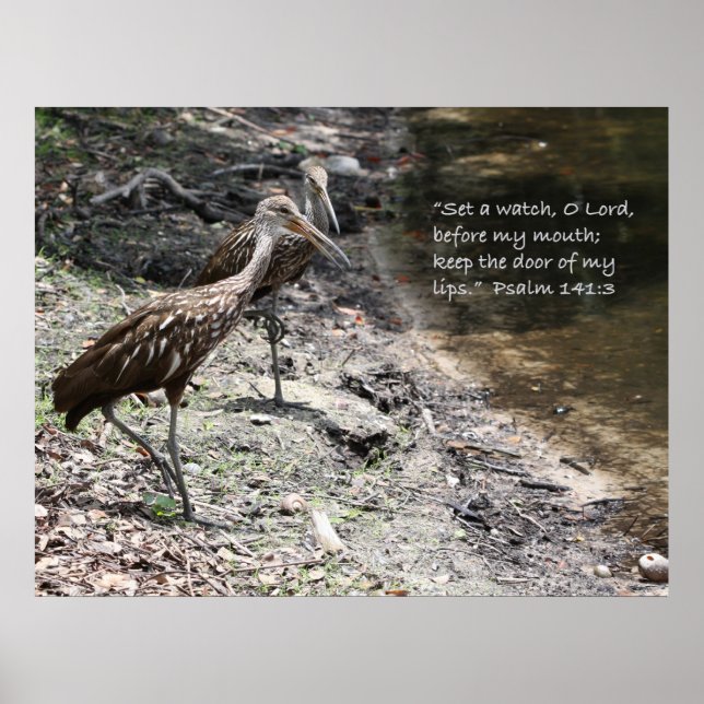 Psalm 141:3 Poster skript (Framsidan)