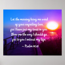 Psalm 143:8 Ord i Kärlek, skript