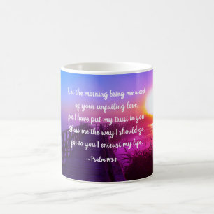 Psalm 143:8 Visa vägen, Bible Verse Kaffemugg