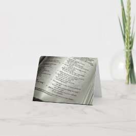 Psalm 143 [gratulationskort] kort