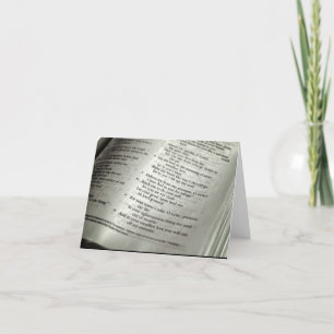 Psalm 143 [gratulationskort] kort