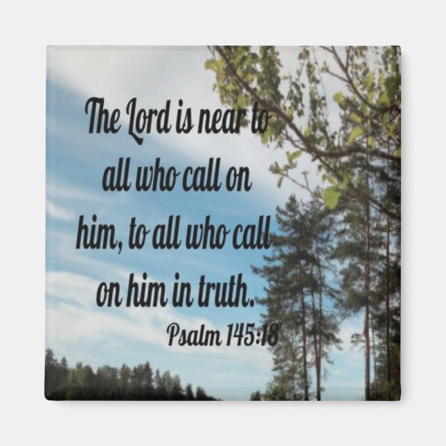 Psalm 145:18 magnet (Framsidan)