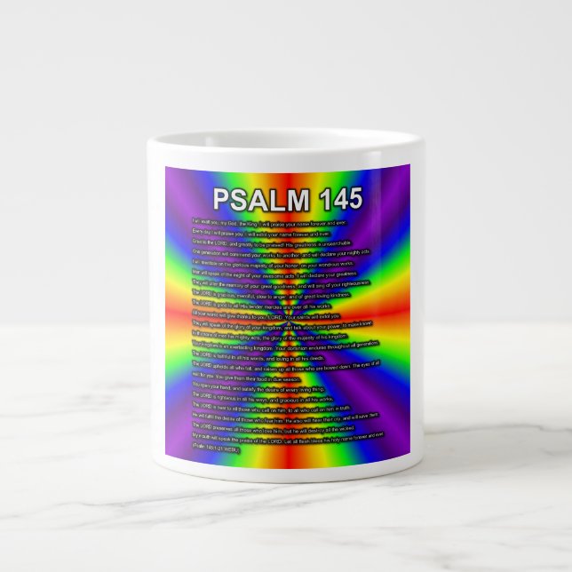 Psalm 145:1-21 WEBU Mugg Jumbo Mugg (Framsidan)