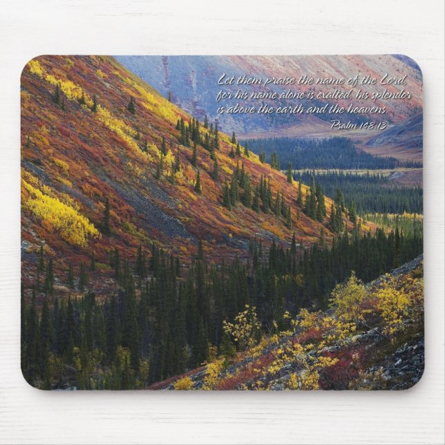 Psalm 148:13 Mousepad Musmatta (Framsidan)