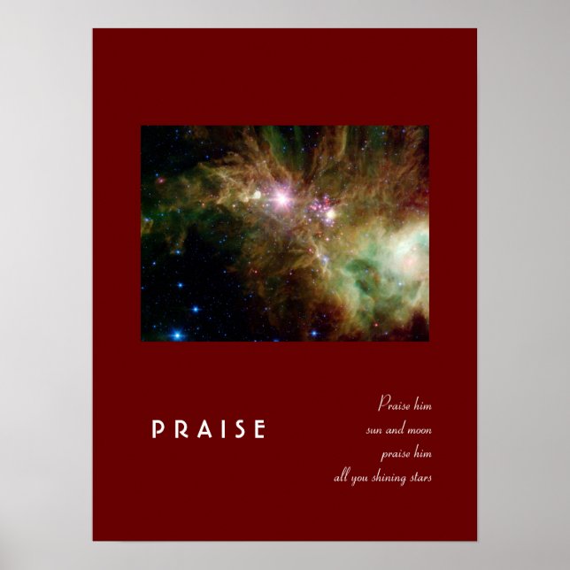 Psalm 148:3 poster (Framsidan)