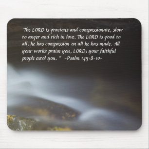 Psalm 148:8-10 Silky Vatten Mousepad Musmatta