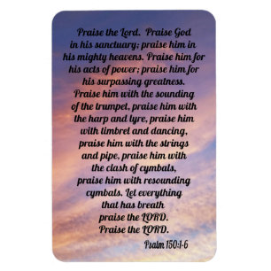 Psalm 150:1-6 magnet