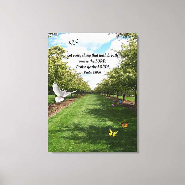 Psalm 150:6 canvastryck (Framsida)