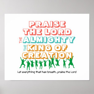 Psalm 150 PRAISERA LORD-Anpassadet Christian Poster