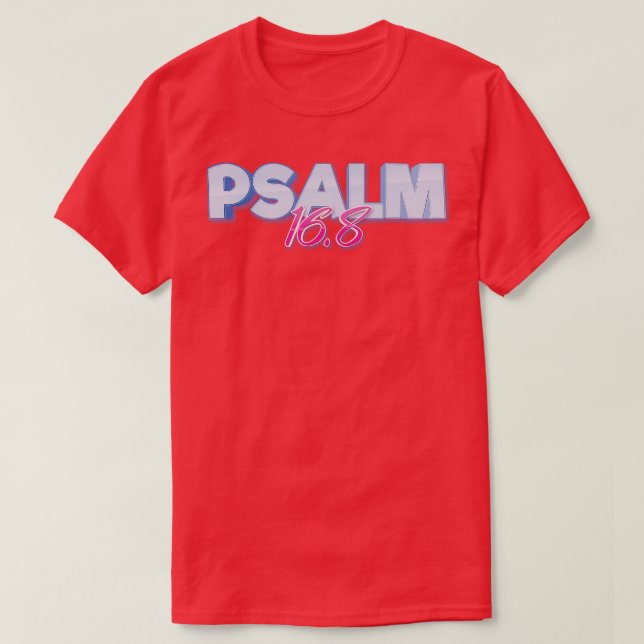 Psalm 168 Bibelverse T Shirt (Design framsida)