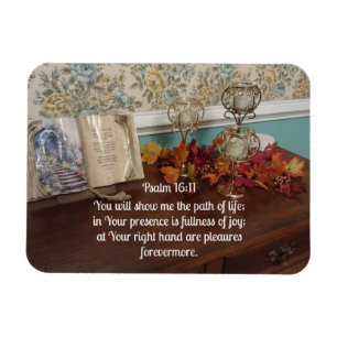 Psalm 16:11 Du kommer att visa mig väg i livet Magnet