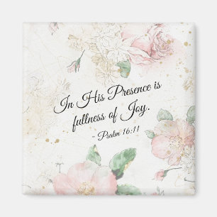 Psalm 16:11 I sin närvaro är Joy full. Magnet