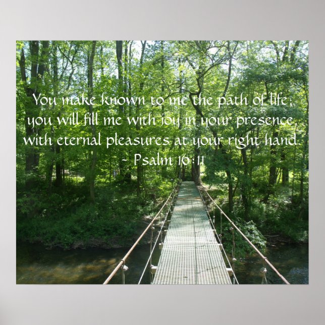 Psalm 16:11 Poster (Framsidan)