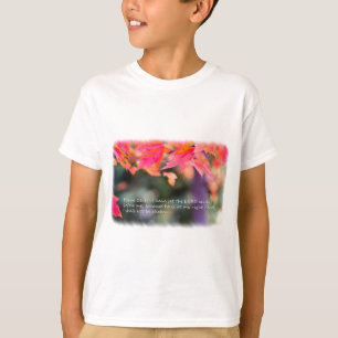 Psalm 16:8 på Höst löv Tee Shirt