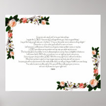 Psalm 16, Bibelverse, Väggdekoration