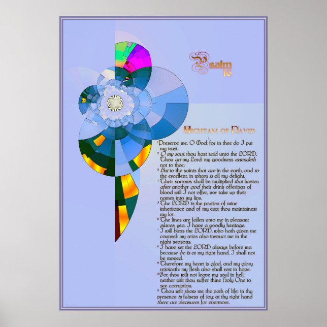 Psalm 16. poster (Framsidan)