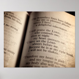Psalm 16 Skriv ut Poster
