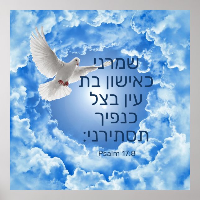 Psalm 17:8 poster (Framsidan)