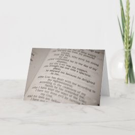 Psalm 18:19 [gratulationskort] kort