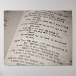 Psalm 18:19 [Skriv ut] Poster